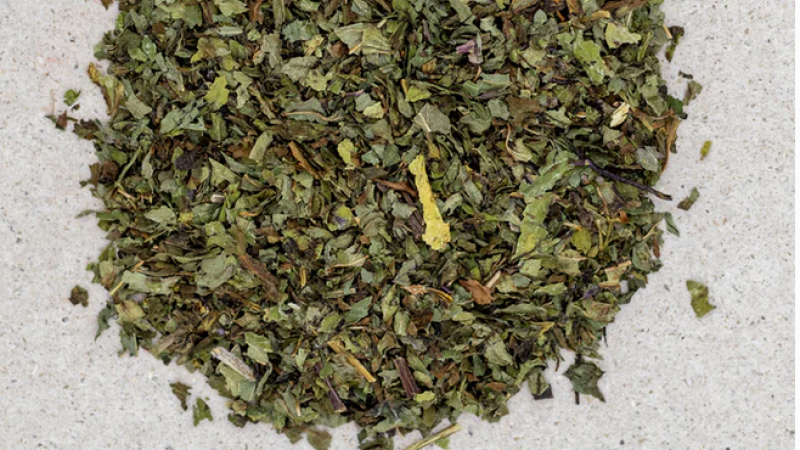 Pfefferminze geschnitten