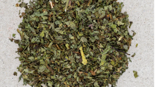 Pfefferminze geschnitten