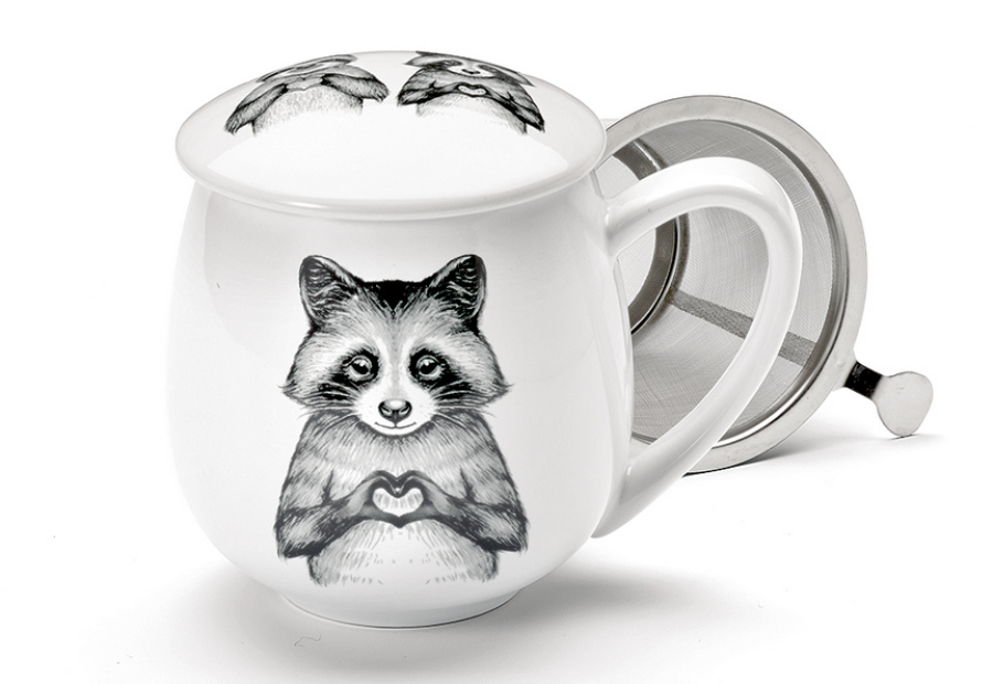 Tasse "Pip & Pepe" mit Edelstahlsieb