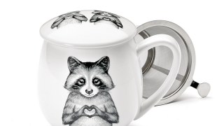 Tasse "Pip & Pepe"  mit Edelstahlsieb