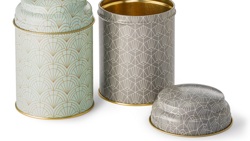 Teedose "Art Déco"