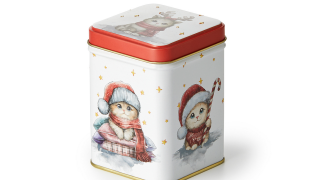 Teedose "Christmas Cats"