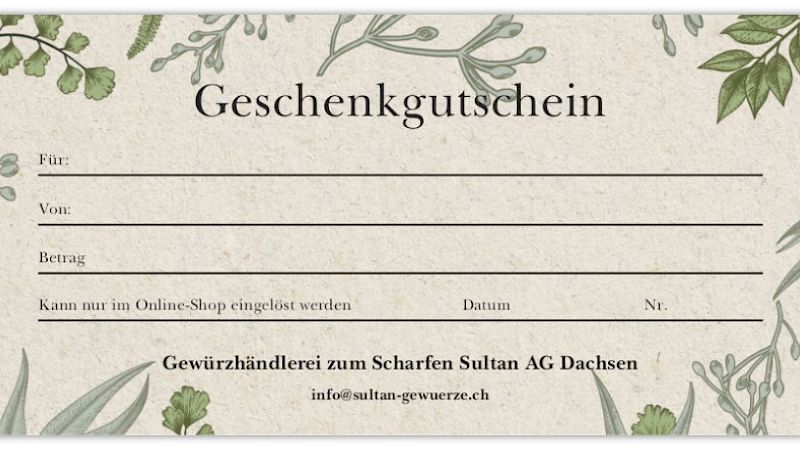 Geschenkgutschein