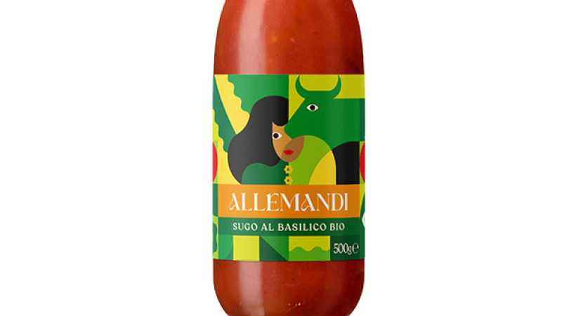 Bio Tomatensugo mit Basilikum