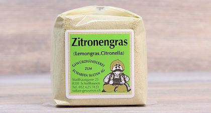 Zitronengras gemahlen