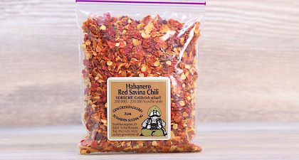 Chili Habanero Red Savina gehackt 3-5mm